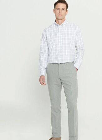 Altınyıldız Classics Normal Bel Normal Paça Slim Fit Haki Erkek Pantolon 4A0124200024