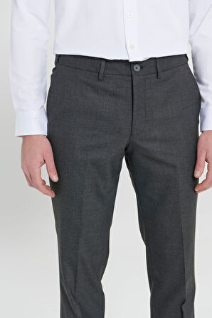 Comfort Fit Rahat Kesim Yan Cepli Desenli Beli Lastikli Pantolon