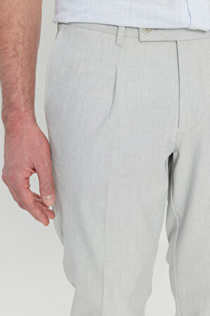 Comfort Fit Rahat Kesim Yan Cepli Desenli Beli Lastikli Pantolon