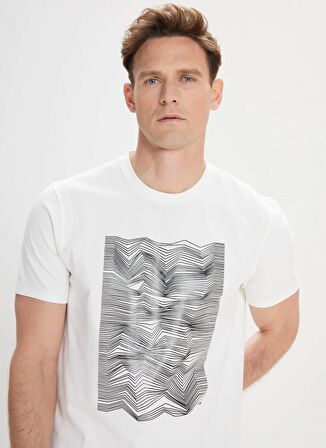 Altınyıldız Classics Beyaz Erkek T-Shirt 4A4824200001