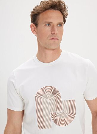 Altınyıldız Classics Beyaz Erkek T-Shirt 4A4824200003