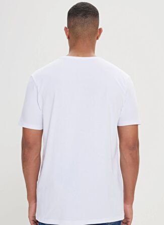 Altınyıldız Classics Beyaz Erkek T-Shirt 4A4824200037