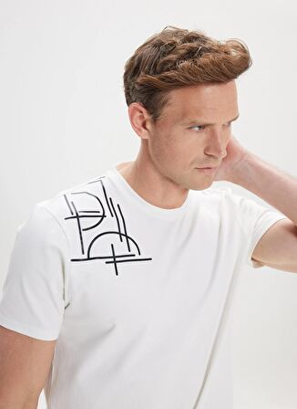 Altınyıldız Classics Beyaz Erkek T-Shirt 4A4824200007