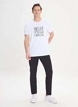 Altınyıldız Classics Beyaz Erkek T-Shirt 4A4824200011