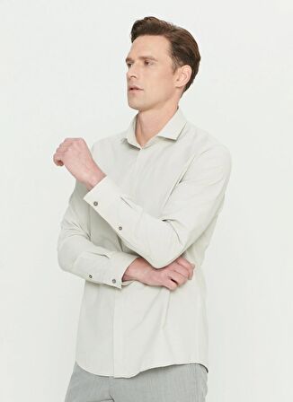 Altınyıldız Classics Açık Haki Erkek Gömlek 4A2024200030