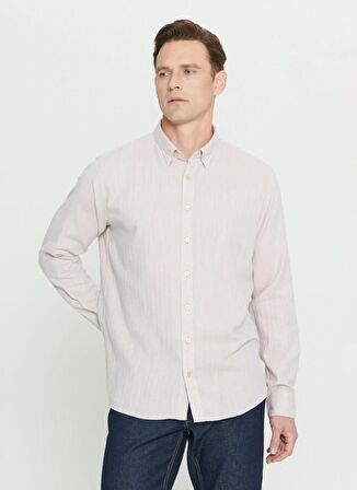 Altınyıldız Classics Bej Erkek Gömlek 4A2024200008