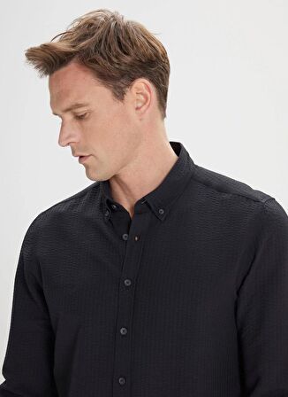 Altınyıldız Classics Siyah Erkek Gömlek 4A2024200001