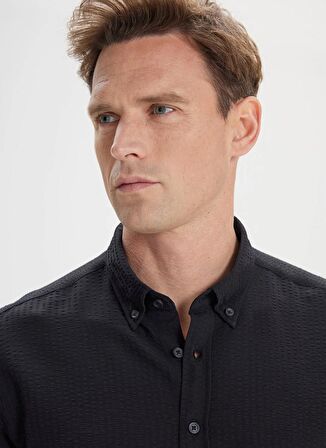 Altınyıldız Classics Siyah Erkek Gömlek 4A2024200001