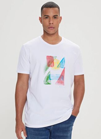 Altınyıldız Classics Beyaz Erkek T-Shirt 4A4824200037