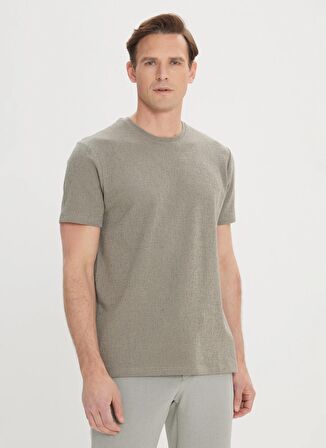 Altınyıldız Classics Haki Erkek T-Shirt 4A4824200042