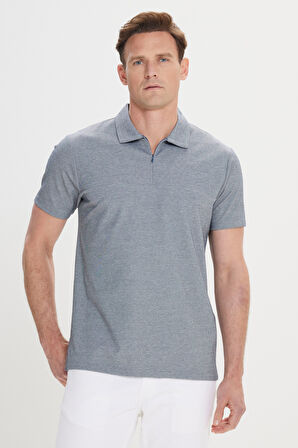 Slim Fit Dar Kesim Pamuklu Polo Yaka Tişört