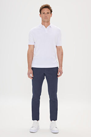 Standart Fit Normal Kesim %100 Pamuk Armürlü Polo Yaka Triko Tişört