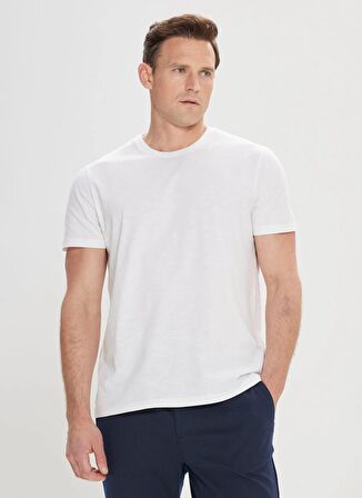 Altınyıldız Classics Beyaz Erkek T-Shirt 4A4824200050