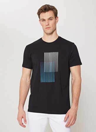 Altınyıldız Classics Siyah Erkek T-Shirt 4A4824200058