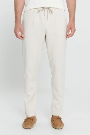 Slim Fit Dar Kesim Pamuklu Yan Cepli Örme Pantolon