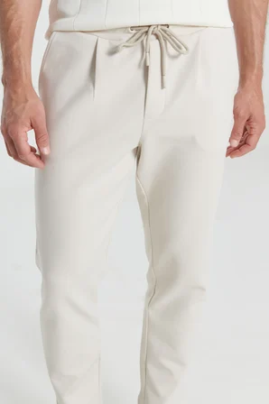 Slim Fit Dar Kesim Pamuklu Yan Cepli Örme Pantolon
