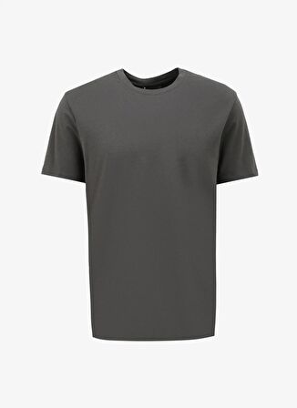 Bisiklet Yaka Antrasit Erkek T-Shirt 4C4800000012