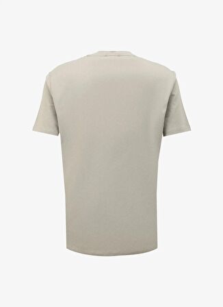 Bisiklet Yaka Bej Erkek T-Shirt 4C4800000012
