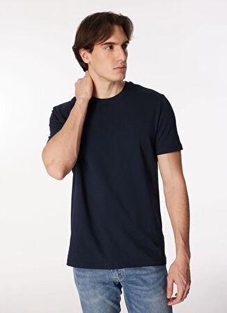 Altınyıldız Classics Bisiklet Yaka Lacivert Erkek T-Shirt 4C4800000012