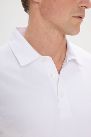 %100 Pamuk Polo Yaka Slim Fit Dar Kesim Tişört