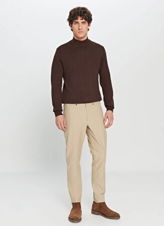 Altınyıldız Classics Normal Bel Dar Paça Slim Fit Bej Erkek Pantolon 4A0124200200_BEJ
