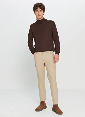 Altınyıldız Classics Normal Bel Dar Paça Slim Fit Bej Erkek Pantolon 4A0124200200_BEJ