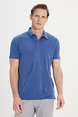 Slim Fit Dar Kesim Polo Yaka Tişört
