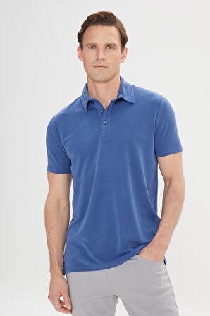 Slim Fit Dar Kesim Polo Yaka Tişört