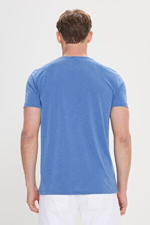 Slim Fit Dar Kesim Bisiklet Yaka Tişört
