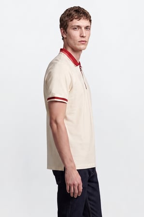 Regular Fit Geniş Kesim Polo Yaka %100 Pamuk Tişört