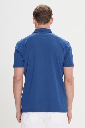 Comfort Fit Rahat Kesim Polo Yaka Pamuklu Kısa Kollu Tişört