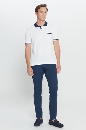 Standart Fit Normal Kesim Polo Yaka Triko Tişört