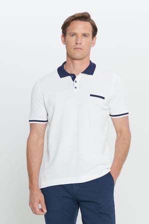 Standart Fit Normal Kesim Polo Yaka Triko Tişört