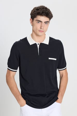 Standart Fit Normal Kesim Polo Yaka Triko Tişört