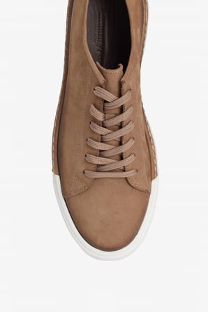 %100 Nubuk Esnek Rahat Taban Sneaker Ayakkabı