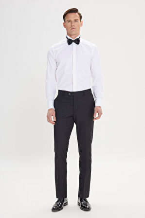Slim Fit Dar Kesim Ata Yaka %100 Pamuk Gömlek