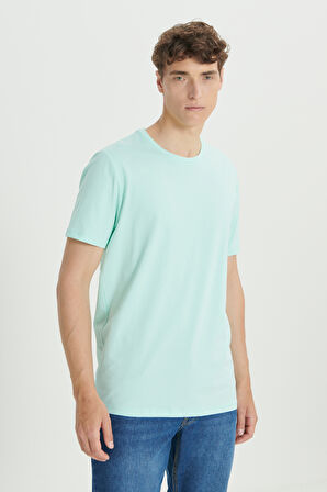 360 Derece Her Yöne Esneyen Slim Fit Bisiklet Yaka Tişört
