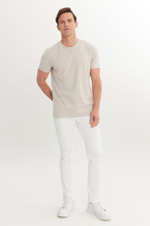 360 Derece Her Yöne Esneyen Slim Fit Bisiklet Yaka Tişört