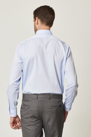 Ütü Gerektirmeyen Non-Iron Comfort Fit Geniş Kesim %100 Pamuk Klasik Yaka Gömlek