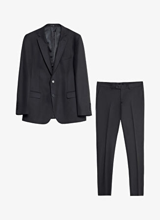 Altınyıldız Classics Normal Bel Slim Fit Siyah Erkek Takım Elbise 4A3010001061