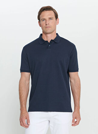 Altınyıldız Classics Düz Lacivert Erkek Polo T-Shirt 4A4824200083