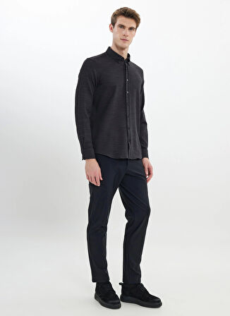 Altınyıldız Classics Slim Fit Düğmeli Yaka Antrasit Erkek Gömlek ACE202510022_GÖMLEK PAR DY