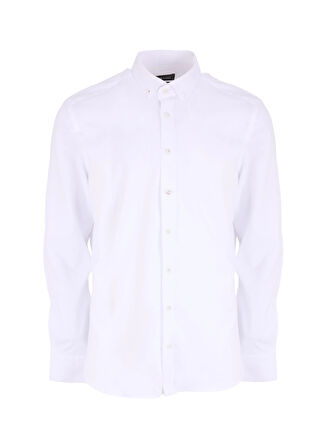 Altınyıldız Classics Slim Fit Düğmeli Yaka Beyaz Erkek Gömlek ACE202510305_GÖMLEK PAR DY