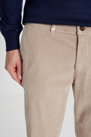 Pamuklu Slim Fit Dar Kesim Yan Cep Kadife Esnek Casual Pantolon
