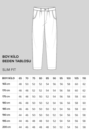 Slim Fit Dar Kesim Pamuklu Esnek Armürlü Yan Cep Pantolon