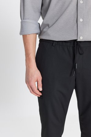 Yünlü Slim Fit Dar Kesim Esnek Takım Elbise Pantolonu