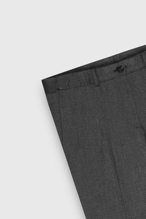 Comfort Fit Rahat Kesim Beli Gizli Lastikli Desenli Esnek Yan Cep Klasik Pantolon