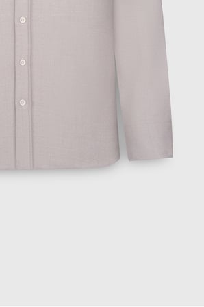 Oxford Slim Fit Dar Kesim Klasik Yaka Çift Kapak Cepli Gömlek