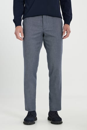 Comfort Fit Rahat Kesim Beli Gizli Lastikli Yan Cep Desenli Klasik Esnek Pantolon