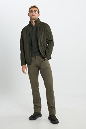 Sıcak Tutan Comfort Fit Rahat Kesim Dik Yaka Mont